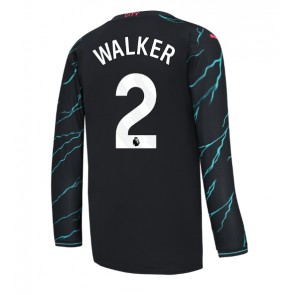 Manchester City Kyle Walker #2 Replika Tredjetrøje 2023-24 Langærmet